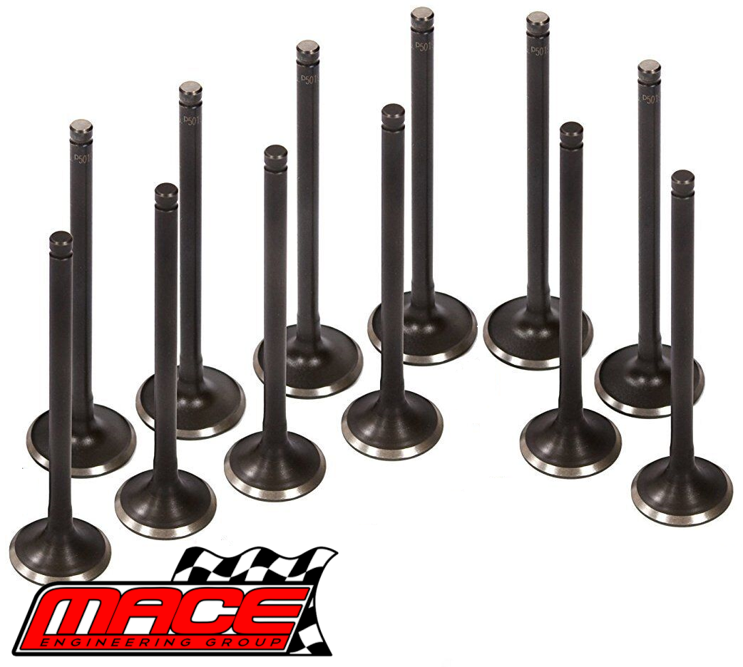 12 X MACE STANDARD INTAKE VALVE FOR FORD FALCON BA BF FG FG X BARRA 182 190 195 E-GAS ECOLPI 4.0L I6