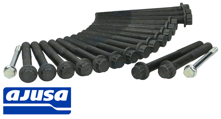 AJUSA CYLINDER HEAD BOLT SET TO SUIT MITSUBISHI PAJERO NJ NK NL NM 4M40T 2.8 I4 MANUAL TRANSMISSION
