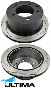 ULTIMA REAR DISC BRAKE ROTOR SET TO SUIT TOYOTA LANDCRUISER FZJ78R 1FZ-FE 4.5L I6