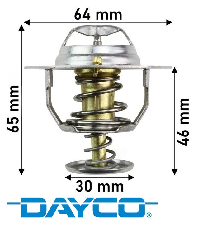 DAYCO 82 DEGREE THERMOSTAT TO SUIT MITSUBISHI TRITON ML 6G74 3.5L V6
