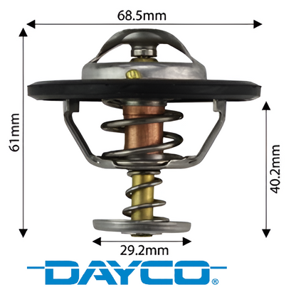 DAYCO 85 DEGREE THERMOSTAT TO SUIT MAZDA BT-50 TFS 4JJ3-TCX TURBO DIESEL 3.0L I4 4WD ONLY