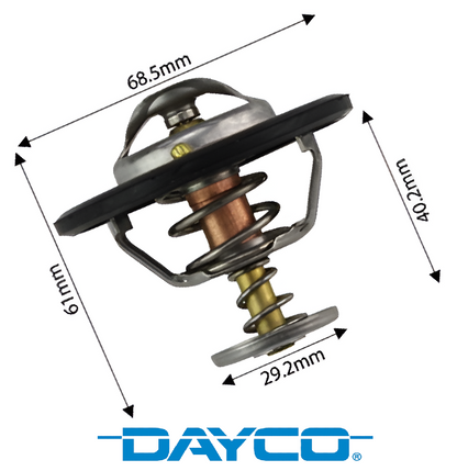 DAYCO 85 DEGREE THERMOSTAT TO SUIT MAZDA BT-50 TFS 4JJ3-TCX TURBO DIESEL 3.0L I4 4WD ONLY