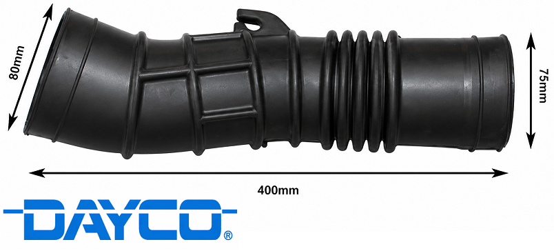 DAYCO AIR INTAKE HOSE TO SUIT TOYOTA LANDCRUISER FZJ80R 1FZ-FE 4.5L I6 FROM 01/1995