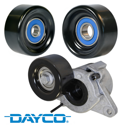 DAYCO AUTOMATIC BELT TENSIONER AND PULLEY KIT TO SUIT NISSAN YD25DDTI TURBO DIESEL 2.5L I4
