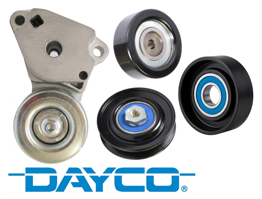 DAYCO AUTOMATIC BELT TENSIONER AND PULLEY KIT TO SUIT MITSUBISHI TRITON ML MN 4D56T 2.5L I4