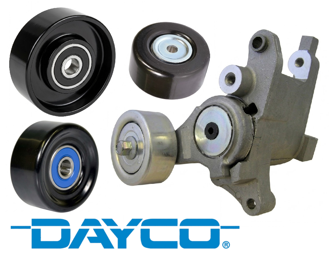 DAYCO AUTOMATIC BELT TENSIONER AND PULLEY KIT TO SUIT TOYOTA HILUX KUN16R KUN25R KUN26R 1KD-FTV 2KD-FTV TURBO DIESEL 2.5L 3.0L I4