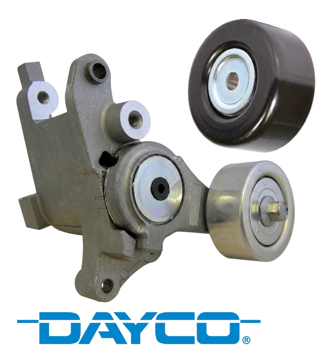DAYCO AUTOMATIC BELT TENSIONER AND PULLEY KIT TO SUIT TOYOTA HILUX KUN16R KUN25R KUN26R 1KD-FTV 2KD-FTV TURBO DIESEL 2.5L 3.0L I4