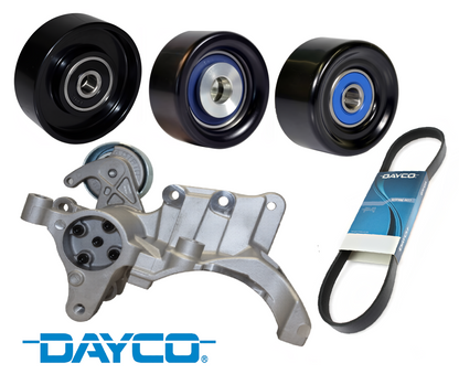 DAYCO COMPLETE SERPENTINE BELT KIT TO SUIT TOYOTA PRADO KDJ120R 1KD-FTV TURBO DIESEL 3.0L I4