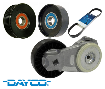 DAYCO COMPLETE SERPENTINE BELT KIT TO SUIT FORD FALCON BF FG FG X BARRA 190 195 245T 270T 325T E-GAS ECOLPI TURBO 4.0L I6