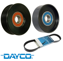 DAYCO DRIVE BELT & PULLEY KIT TO SUIT FORD FAIRMONT BF BARRA 190 E-GAS 4.0L I6