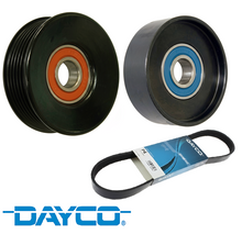 DAYCO DRIVE BELT & PULLEY KIT TO SUIT FORD FAIRMONT BA BF BARRA 182 E-GAS 4.0L I6