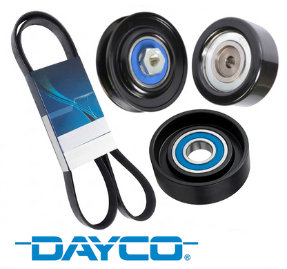 DAYCO DRIVE BELT & PULLEY KIT TO SUIT MITSUBISHI TRITON MN 4D56T TURBO DIESEL 2.5L I4 FROM 08/2011