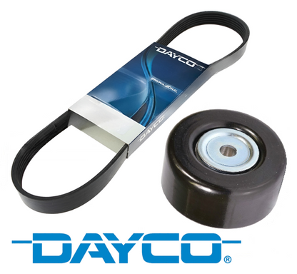 DAYCO DRIVE BELT & PULLEY KIT TO SUIT TOYOTA HIACE KDH205R KDH206R KDH220R KDH225R KDH227R 2KD-FTV TURBO DIESEL 2.5L I4
