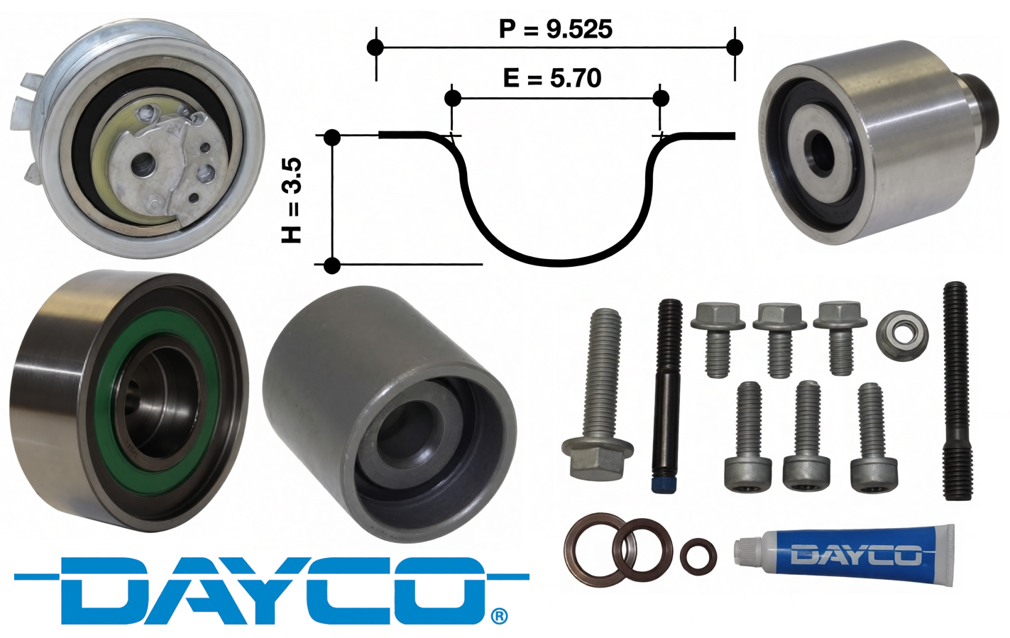 DAYCO TIMING BELT KIT TO SUIT AUDI Q5 8R CGLB CGLC TURBO DIESEL 2.0L I4