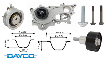 DAYCO TIMING BELT KIT TO SUIT AUDI Q3 8U CHPB CZEA TURBO 1.4 I4