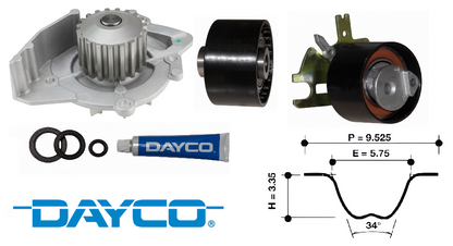 DAYCO TIMING BELT KIT TO SUIT FORD FOCUS LT LV D4204T TURBO DIESEL 2.0L I4