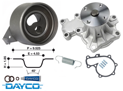 DAYCO TIMING BELT KIT TO SUIT FORD COURIER PE PG PH WLAT TURBO DIESEL 2.5L I4