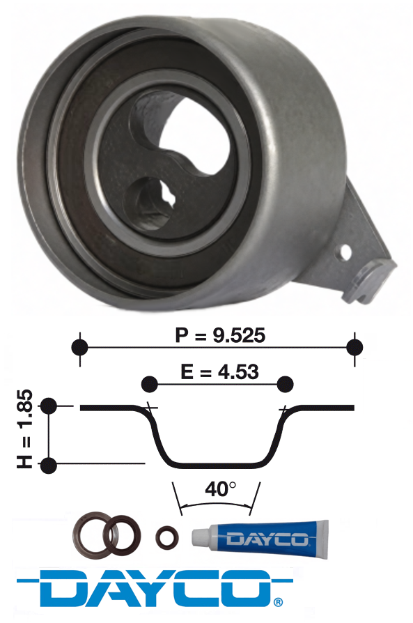 DAYCO TIMING BELT KIT TO SUIT FORD COURIER PE PG PH WLAT TURBO DIESEL 2.5L I4