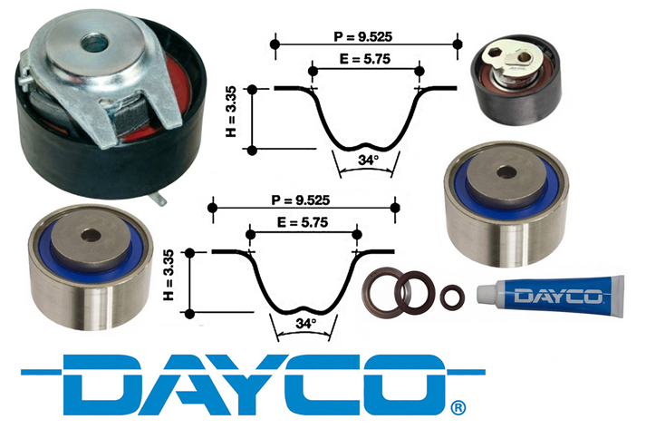 DAYCO TIMING BELT KIT TO SUIT FORD BFWS BF2S TURBO DIESEL 3.0 V6 – Mace ...