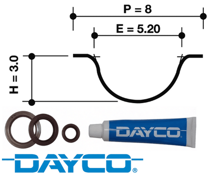 DAYCO TIMING BELT KIT TO SUIT HOLDEN JACKAROO U8 6VE1 3.5L V6