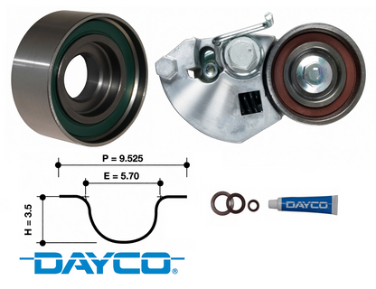 DAYCO TIMING BELT KIT TO SUIT HYUNDAI SONATA NF D4EA TURBO DIESEL 2.0L I4