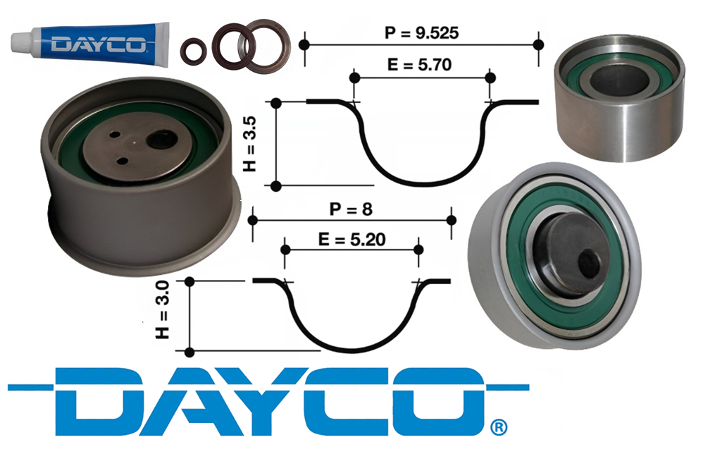 DAYCO TIMING BELT KIT TO SUIT MITSUBISHI STARWAGON WA SJ 4G63 2.0L I4