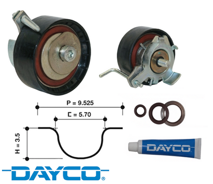 DAYCO TIMING BELT KIT TO SUIT FORD M8MA M9MA JTJA M9DD JQMA JTMA WPMA TURBO 1.5L 1.6L I4