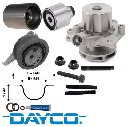 DAYCO TIMING BELT KIT TO SUIT VOLKSWAGEN CADDY 2K DFSD TURBO DIESEL 2.0L I4