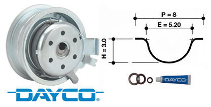 DAYCO TIMING BELT KIT TO SUIT VOLKSWAGEN BEETLE 9C 1Y AQY AYD BER AZJ BFS 1.6L 2.0L I4