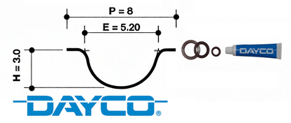 DAYCO TIMING BELT KIT TO SUIT VOLKSWAGEN BEETLE 9C 1Y AQY AYD BER AZJ BFS 1.6L 2.0L I4