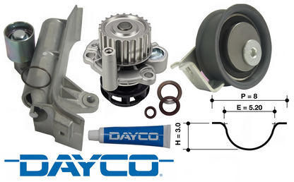 DAYCO TIMING BELT KIT WITH TO SUIT AUDI TT 8N AJQ APX APP ARY AUQ BAM AUM BVR BVP TURBO 1.8 I4
