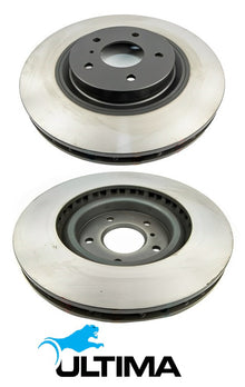 FRONT VENTED DISC BRAKE ROTOR SET TO SUIT NISSAN 350Z Z33 VQ35DE VQ35HR 3.5L V6 OD 324MM HEAVY DUTY