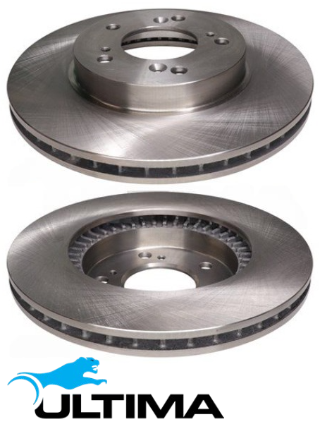 ULTIMA FRONT VENTED DISC BRAKE ROTOR SET TO SUIT HONDA ODYSSEY RA1 F22B F22B6 2.2L I4