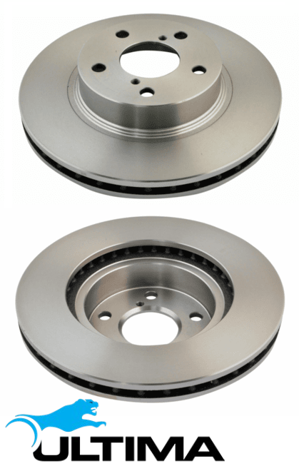 ULTIMA FRONT VENTED DISC BRAKE ROTORS FOR SUBARU IMPREZA GG GD GE EJ251 2.5L F4 AWD ONLY