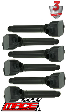 SET OF 6 MACE STANDARD REPLACEMENT IGNITION COILS TO SUIT JEEP WRANGLER JK ERB 3.6L V6
