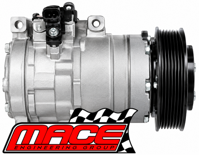 MACE AIR CONDITIONING AC COMPRESSOR TO SUIT FORD BARRA 182 190 195 E-GAS ECOLPI LPG 240T 245T 270T TURBO 4.0L I6