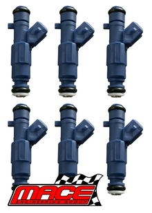 SET OF 6 MACE FUEL INJECTORS TO SUIT FORD TERRITORY SX SY BARRA 182 190 245T TURBO 4.0L I6