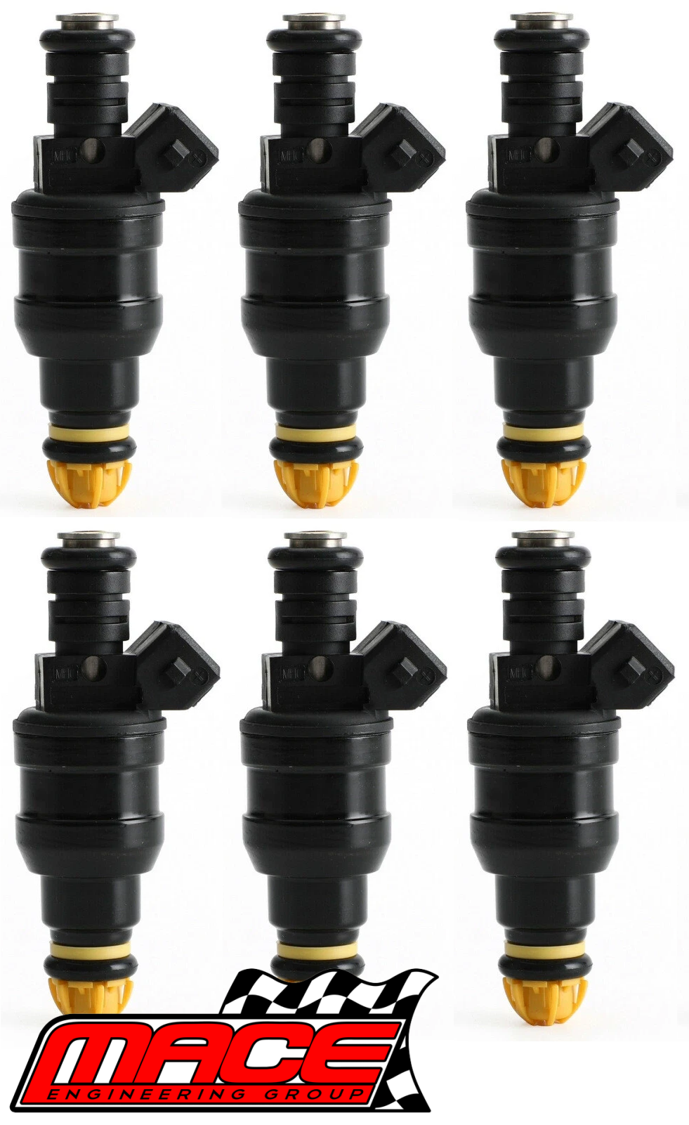 SET OF 6 MACE FUEL INJECTORS TO SUIT HOLDEN STATESMAN VQ VR VS UICK ECOTEC LN3 L27 L36 3.8L V6