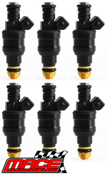 SET OF 6 MACE FUEL INJECTORS TO SUIT HOLDEN STATESMAN VQ VR VS UICK ECOTEC LN3 L27 L36 3.8L V6