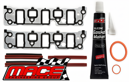 MACE PERFORMANCE LOWER INTAKE MANIFOLD GASKET KIT WITH O-RINGS TO SUIT HOLDEN STATESMAN VS WH WK ECOTEC L36 3.8L V6