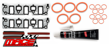 MACE PERFORMANCE LOWER INTAKE MANIFOLD GASKET KIT WITH O-RINGS TO SUIT HOLDEN MONARO V2 L67 SUPERCHARGED 3.8L V6