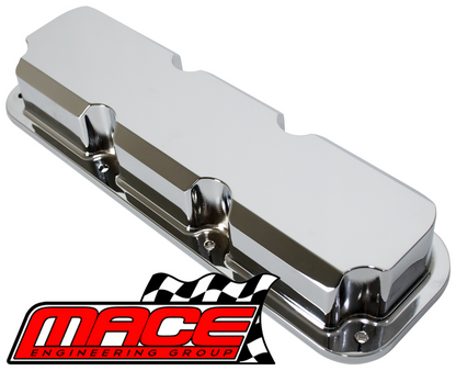 MACE POLISHED ALUMINIUM ROCKER COVER SET TO SUIT HOLDEN COMMODORE VS VT VU VX VY ECOTEC L36 3.8L V6