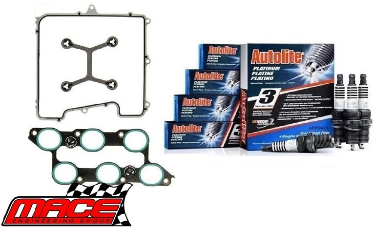 MACE MANIFOLD GASKET AND SPARK PLUG KIT TO SUIT HOLDEN COMMODORE VE SIDI LLT 3.6L V6