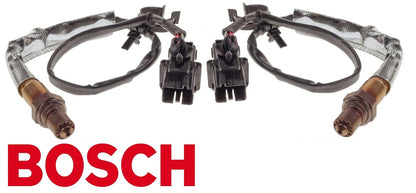 PAIR OF BOSCH PRE CATALYTIC OXYGEN O2 SENSORS TO SUIT NISSAN PATHFINDER R51 VQ40DE 4.0L V6