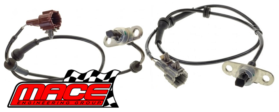 PAIR OF MACE REAR ABS WHEEL SPEED SENSORS TO SUIT NISSAN NAVARA D40 YD25DDTI TURBO DIESEL 2.5L I4 EXCEPT VCGD40 CHASSIS