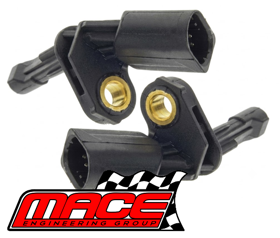 PAIR OF MACE REAR ABS WHEEL SPEED SENSORS TO SUIT VOLKSWAGEN GOLF MK.5 MK.6 BGU BLF BLR BLX BVY BSE AXX BYD CBZB CCZB CDLG TURBO 1.2L 1.4L 1.6L 2.0L I4