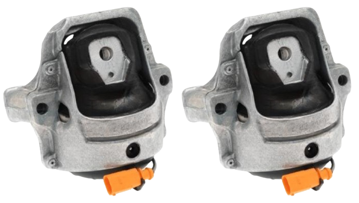 PAIR OF STANDARD FRONT ENGINE MOUNTS FOR AUDI A5 8T CDNC TURBO 2.0L I4 WITH SENSOR EXCEPT 8F CHASSIS