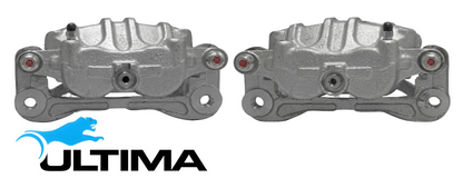 PAIR OF ULTIMA FRONT DISC BRAKE CALIPERS TO SUIT NISSAN PATROL GU Y61 TB45E TD42 RD28ETI TD42T TD42TI TURBO DIESEL 2.8L 4.2L 4.5L I6