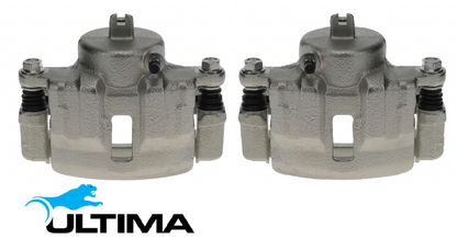 PAIR OF ULTIMA FRONT DISC BRAKE CALIPERS TO SUIT NISSAN PATROL GU Y60 TB42S RB30 TB42E TD42 RD28T TURBO DIESEL 2.8L 3.0L 4.2L I6