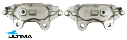 PAIR OF ULTIMA FRONT DISC BRAKE CALIPERS TO SUIT TOYOTA LANDCRUISER HJ60R HJ75R HJ61R 2H 12HT TURBO DIESEL 4.0L I6
